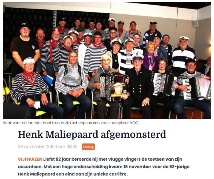 henk maliepaard afgemonsterd